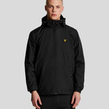 Zip Through Hooded Jacket - Jet Black