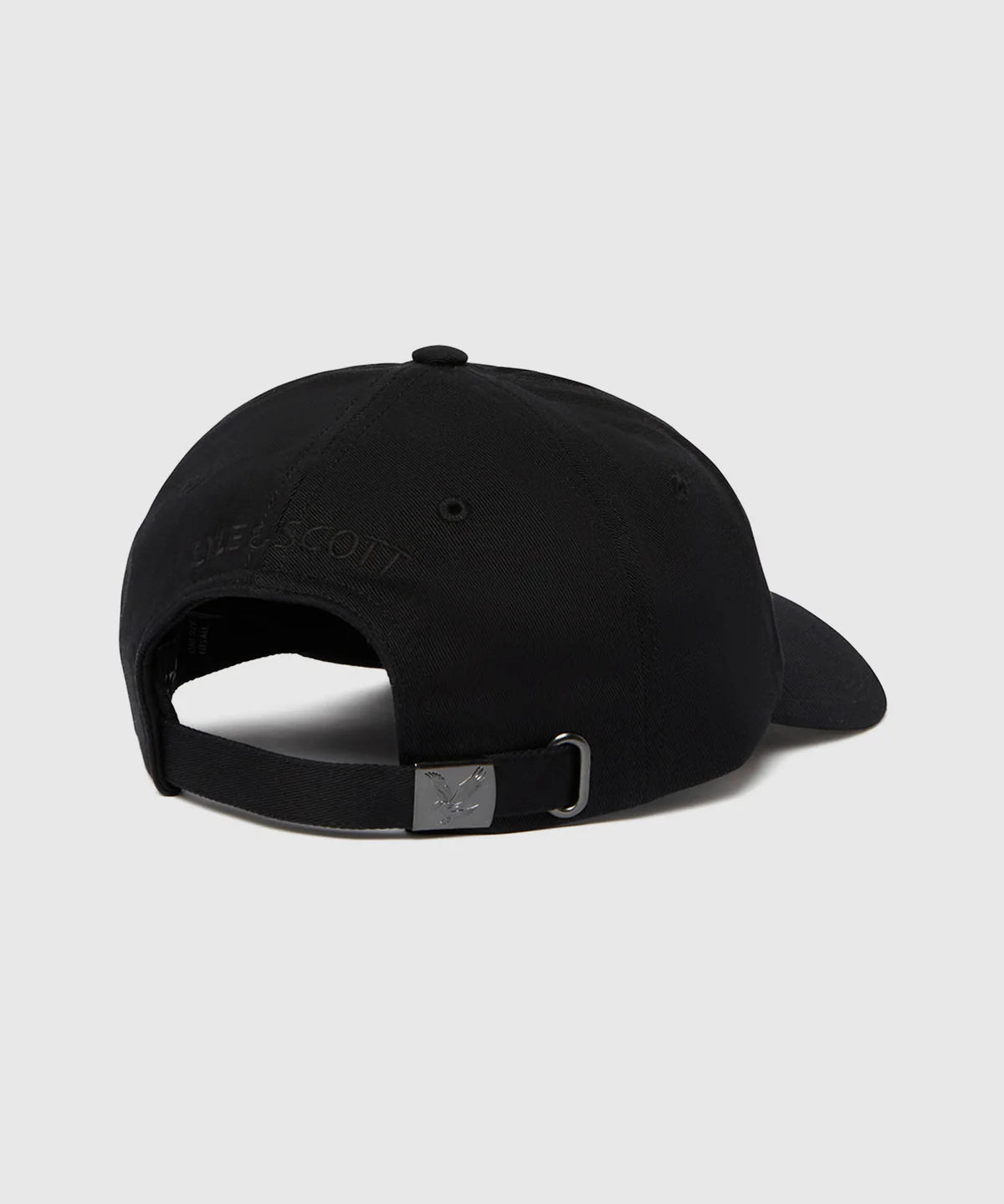 Lyle and Scott Baseball Cap Jet Black hinten 