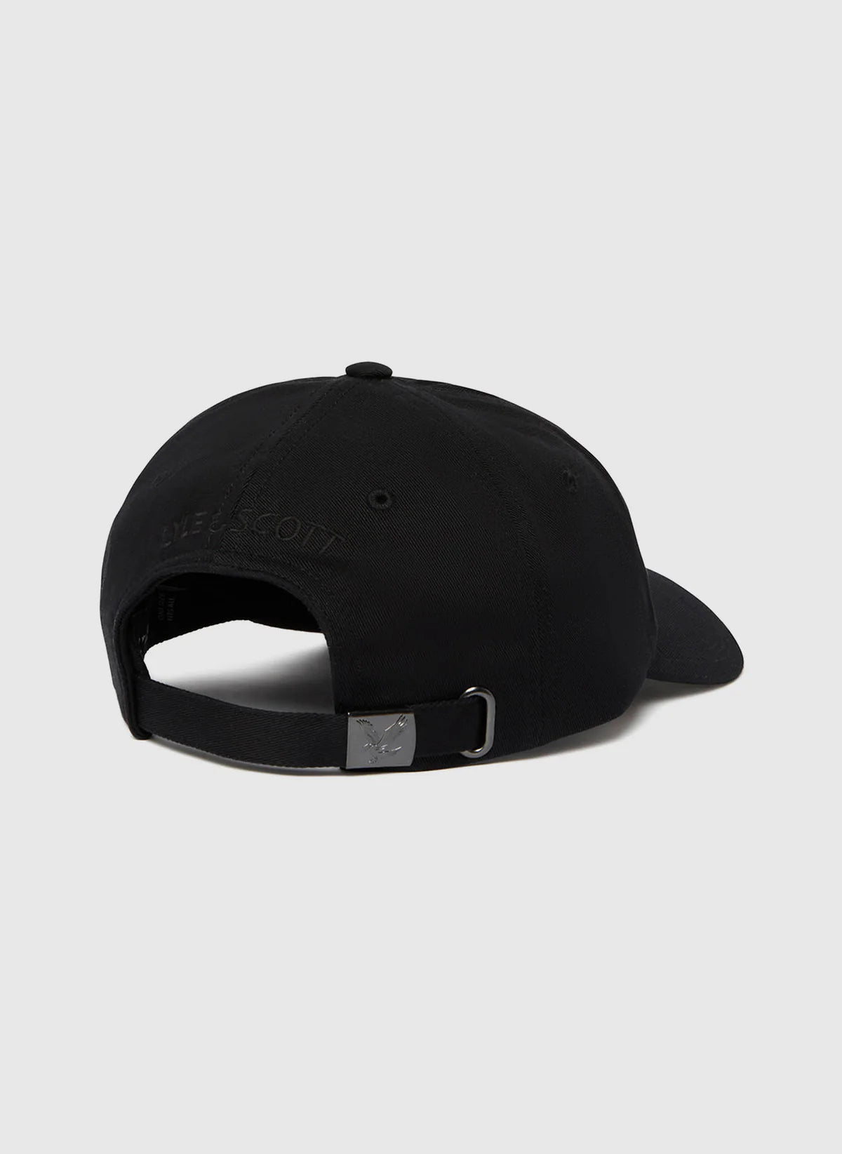 Lyle and Scott Baseball Cap Jet Black hinten 
