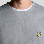 Lyle and Scott Crew Neck Sweatshirt Mid Grey Marl Detailansicht