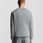 Lyle and Scott Crew Neck Sweatshirt Mid Grey Marl hinten