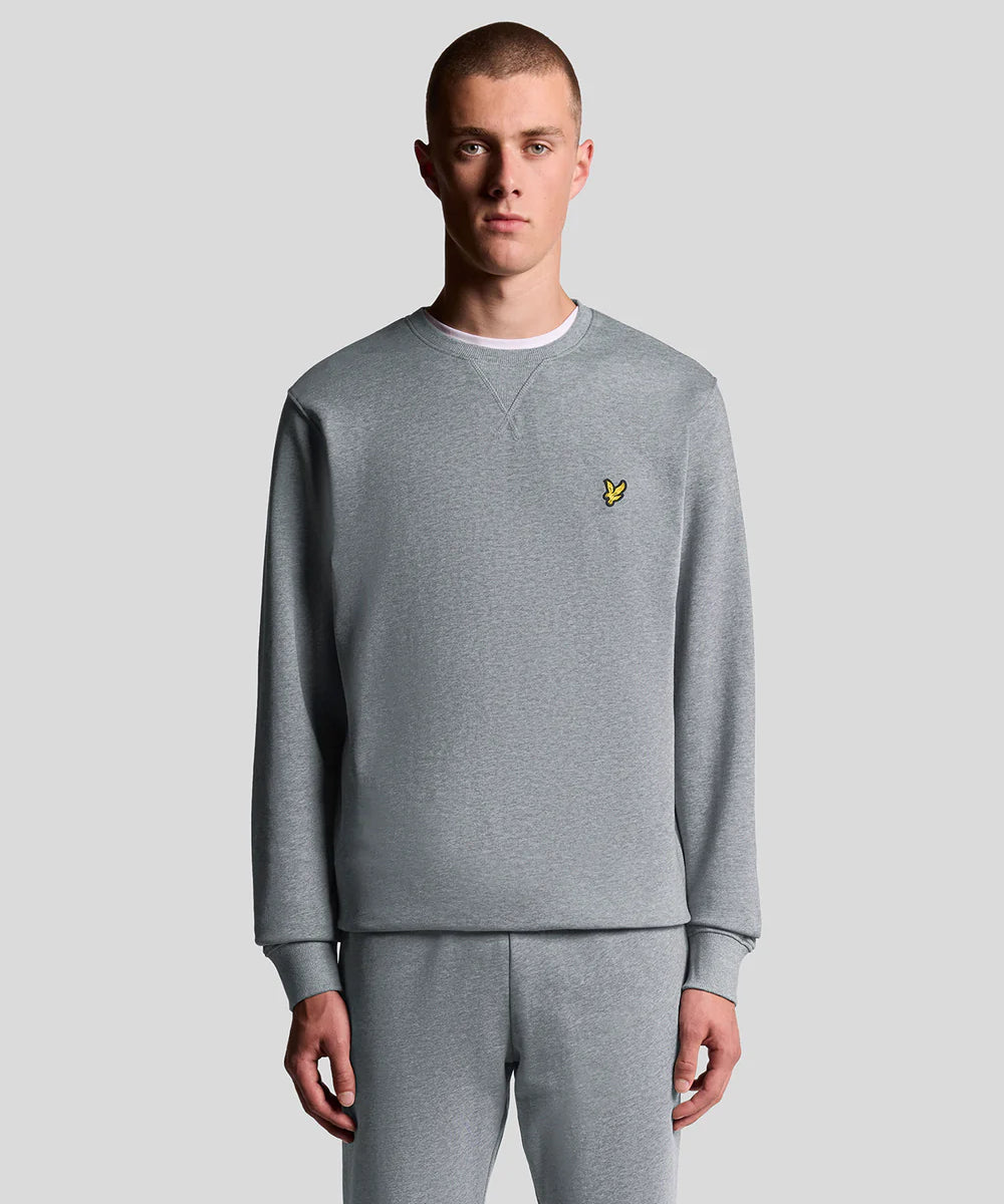 Lyle & Scott Crew Neck Sweatshirt Mid Grey Marl