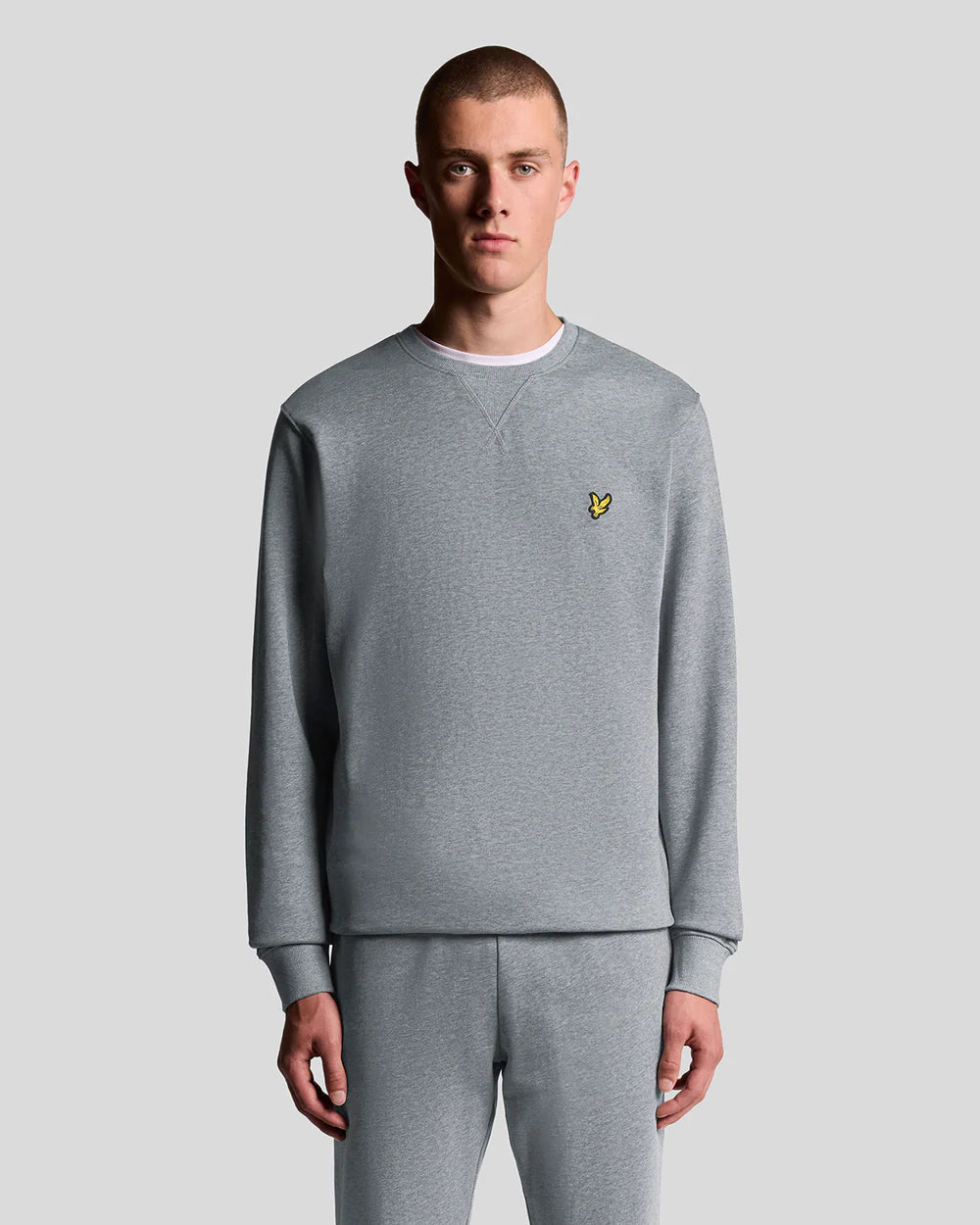 Lyle & Scott Crew Neck Sweatshirt Mid Grey Marl