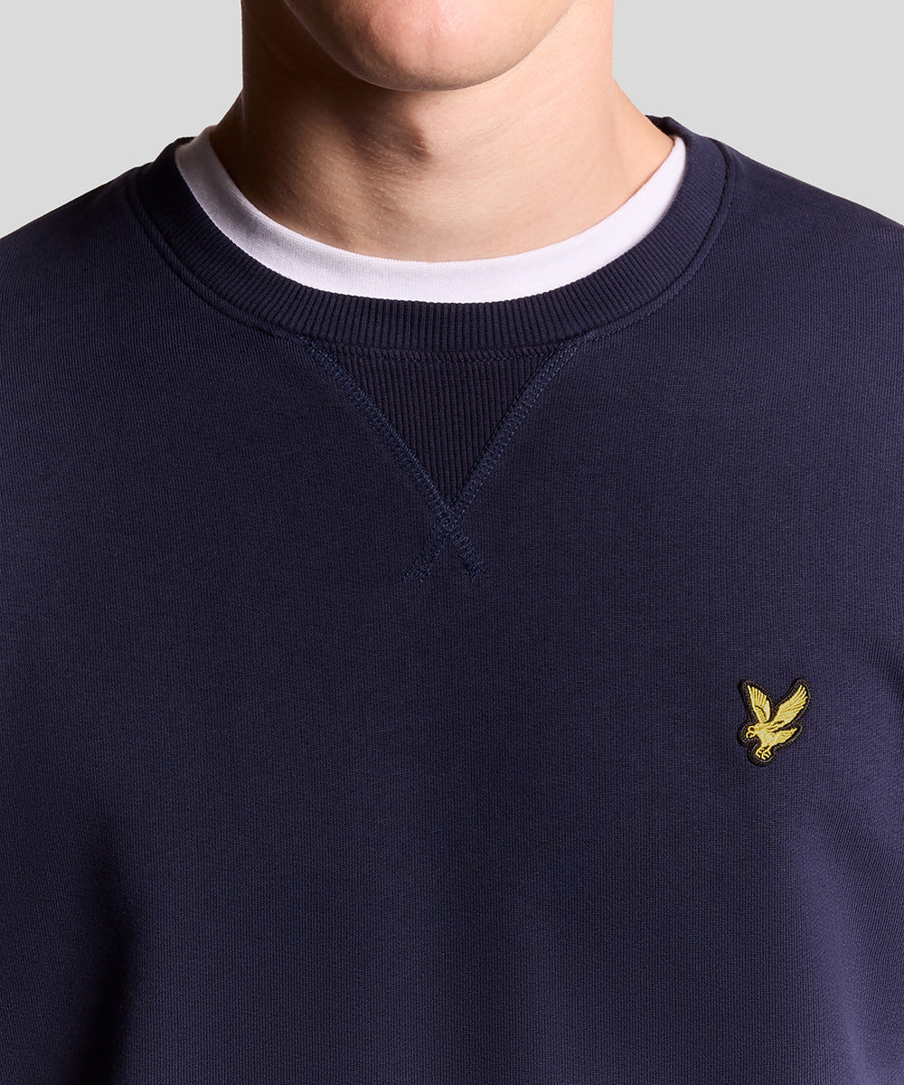 Lyle & Scott Crew Neck Sweatshirt Navy Detailansicht