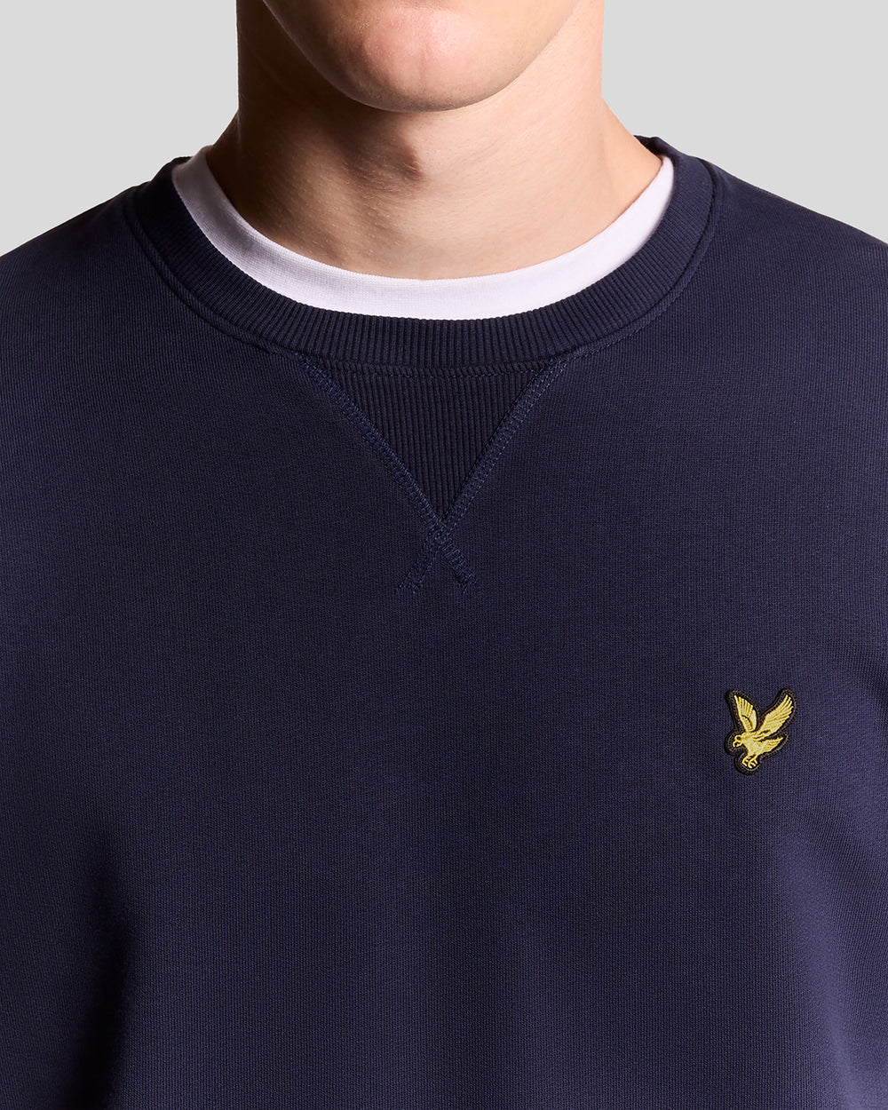 Lyle & Scott Crew Neck Sweatshirt Navy Detailansicht