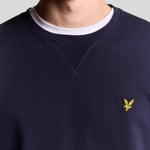 Lyle & Scott Crew Neck Sweatshirt Navy Detailansicht