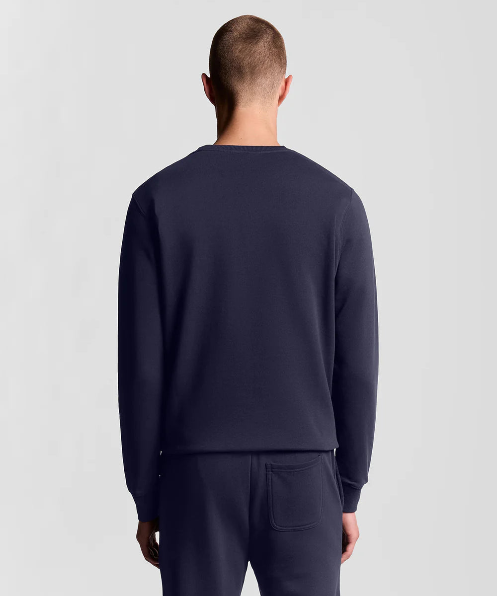 Lyle & Scott Crew Neck Sweatshirt Navy hinten