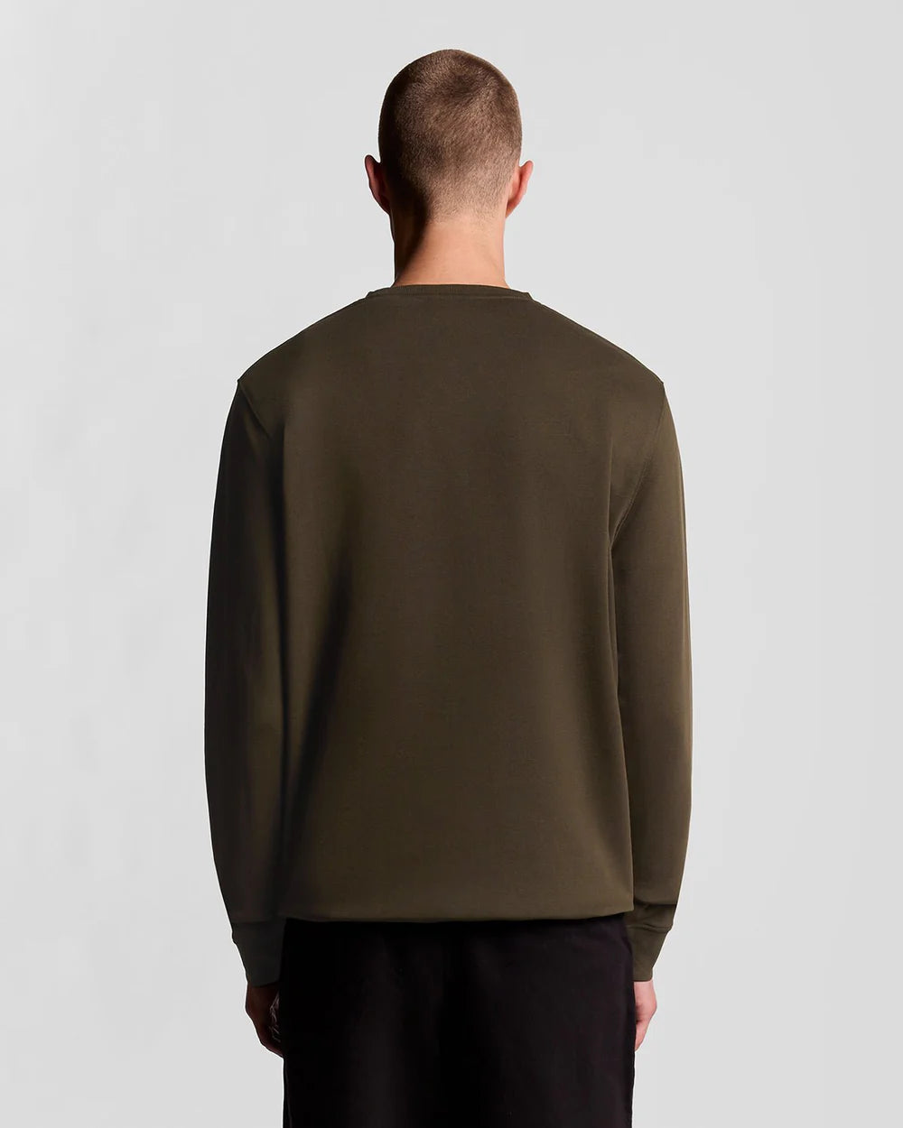 Lyle and Scott Crew Neck Sweatshirt Olive hinten