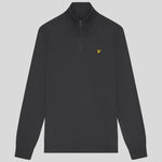 Lyle and Scott Loopback Quarter Zip Sweat Gunmetal