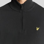 Lyle and Scott Loopback Quarter Zip Sweat Gunmetal Detailansicht