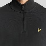 Lyle and Scott Loopback Quarter Zip Sweat Gunmetal Detailansicht