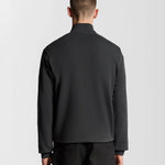 Lyle and Scott Loopback Quarter Zip Sweat Gunmetal-hinten
