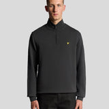 Lyle & Scott Loopback Quarter Zip Sweat - Gunmetal