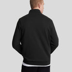 Lyle and Scott Loopback Quarter Zip Sweat Jet Black hinten