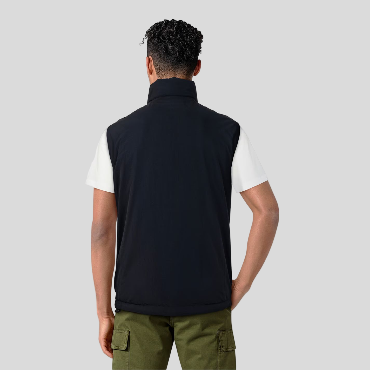 Lyle and Scott Padded Puffer Gilet Jet Black hinten