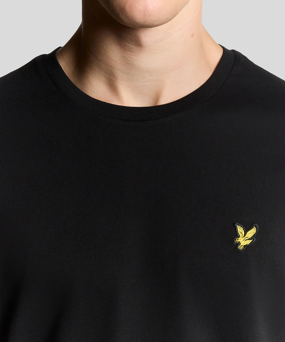 Lyle & Scott Plain T-Shirt Jet Black Detailansicht