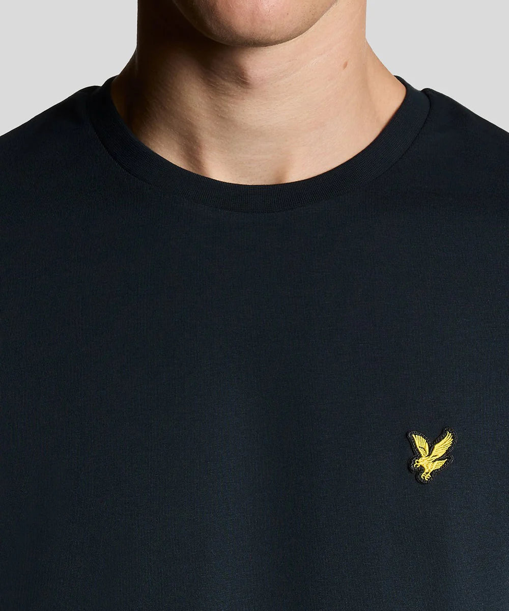 Lyle & Scott Plain T-Shirt Navy Detailansicht