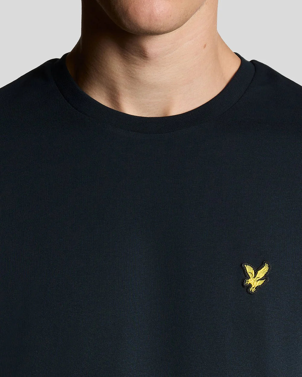 Lyle & Scott Plain T-Shirt Navy Detailansicht