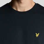 Lyle & Scott Plain T-Shirt Navy Detailansicht