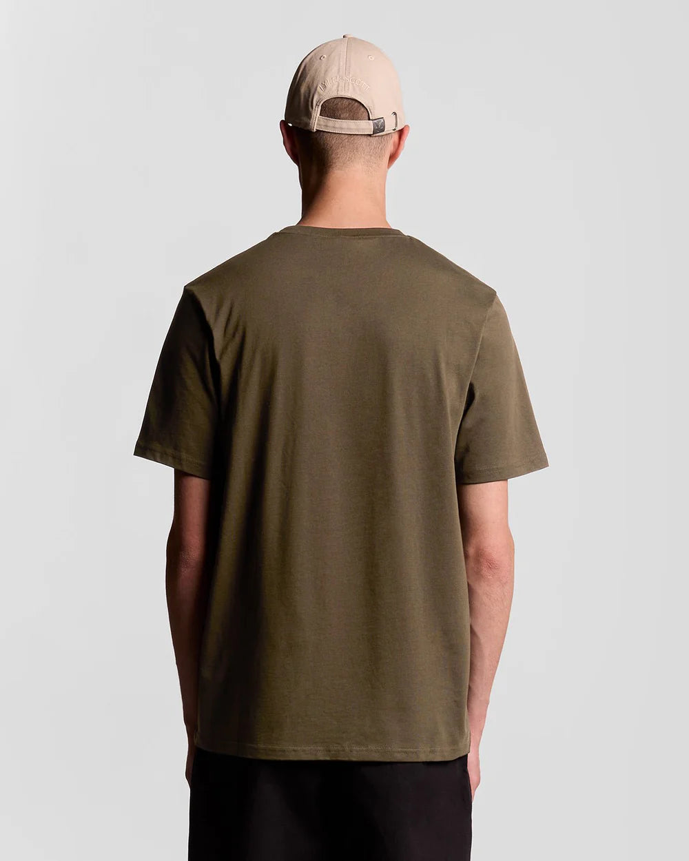 Lyle & Scott Plain T-Shirt Olive Rückansicht