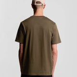Lyle & Scott Plain T-Shirt Olive Rückansicht