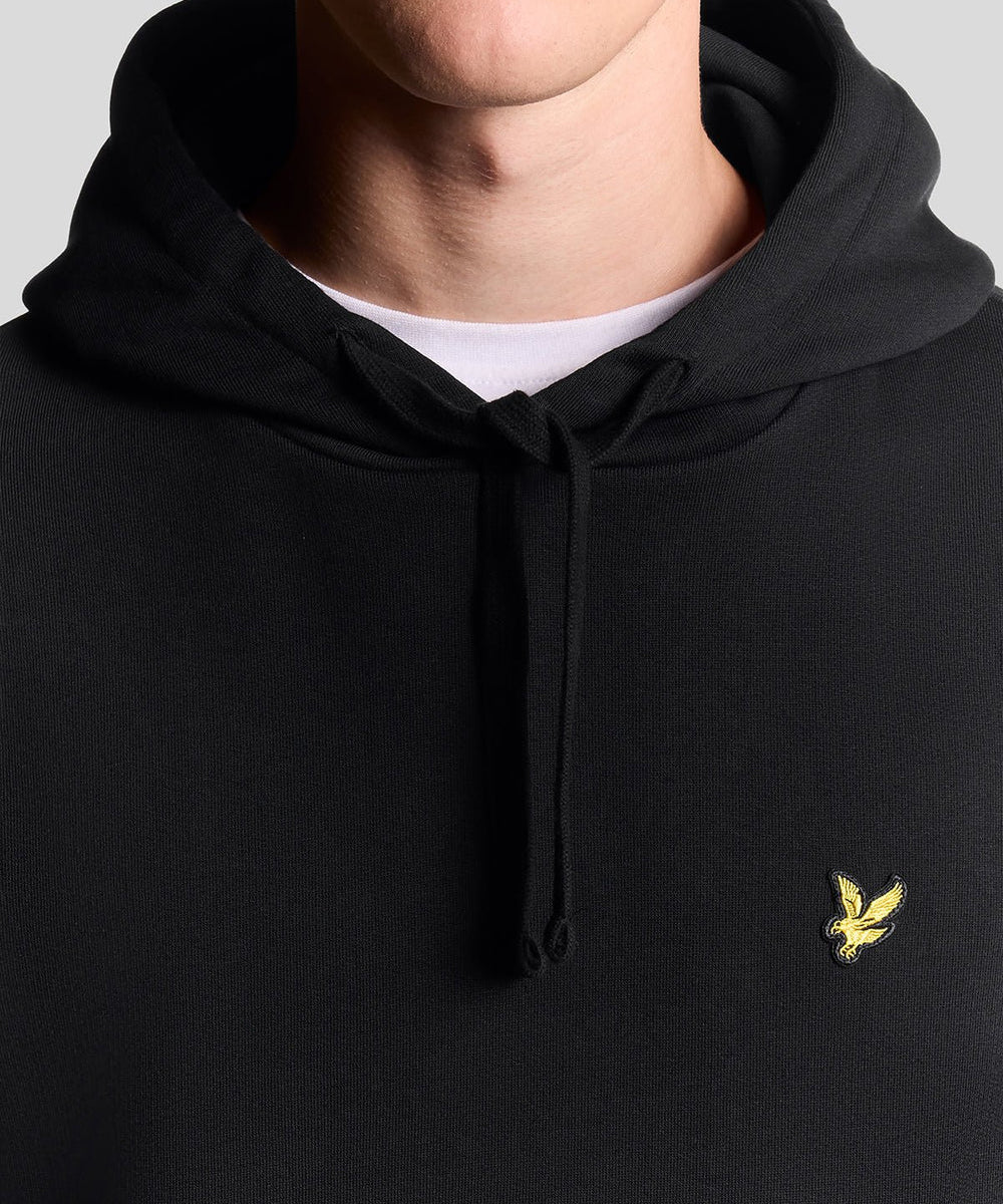 Lyle and Scott Pullover Hoodie Jet Black Detailansicht