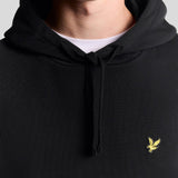 Lyle and Scott Pullover Hoodie Jet Black Detailansicht