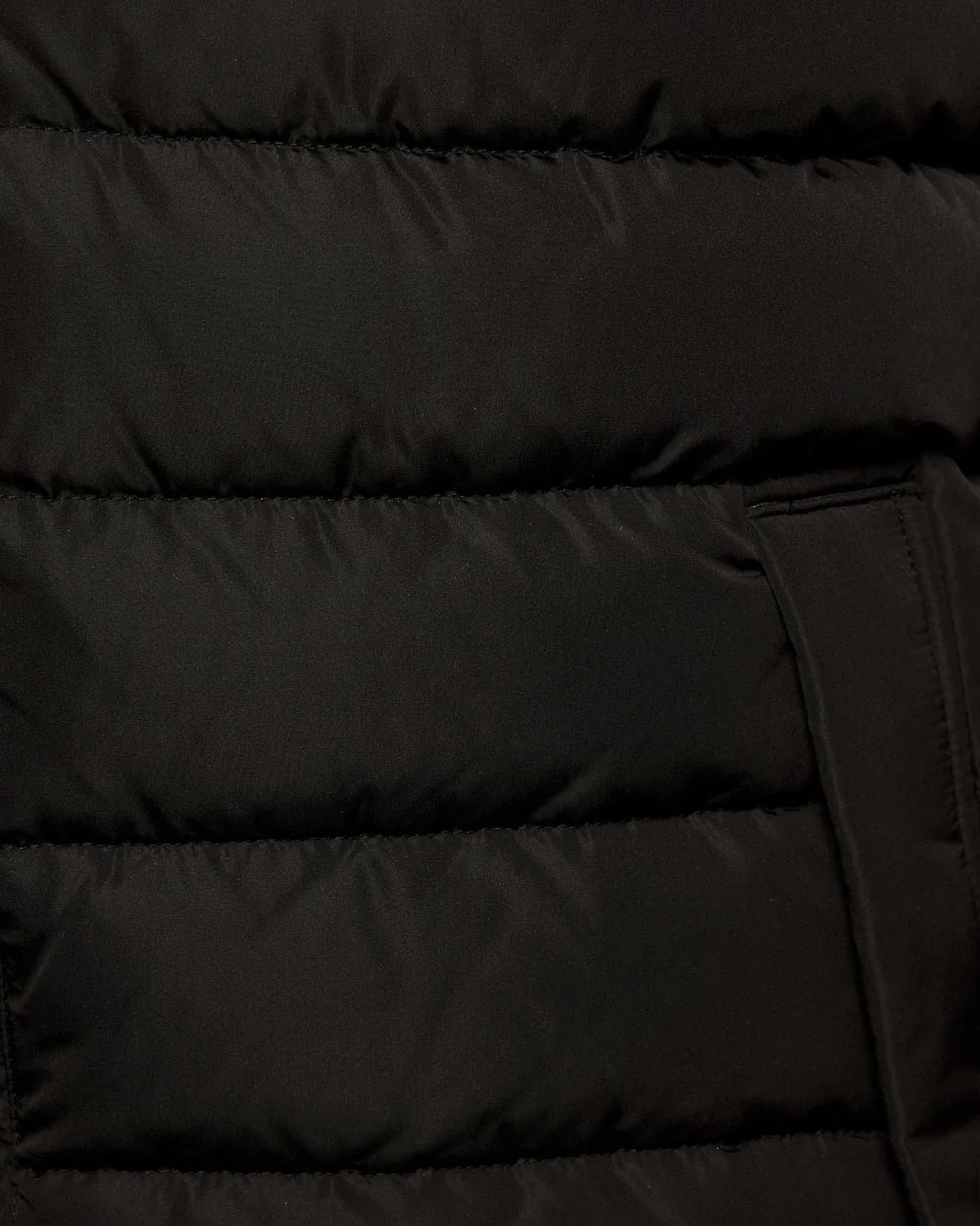 Lyle and Scott Quilted Jacket Jet Black Detailansicht