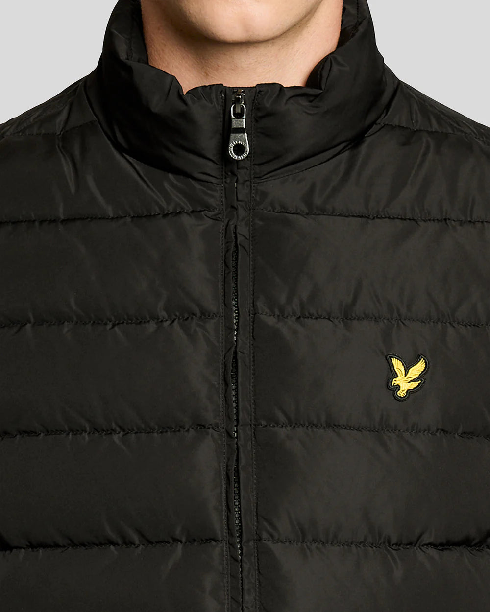 Lyle & Scott Quilted Jacket Jet Black Detailansicht