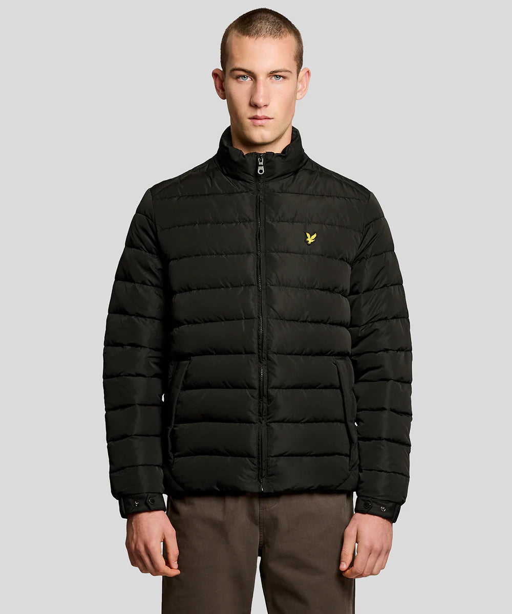 Lyle and Scott Quilted Jacket Jet Black Vorderansicht