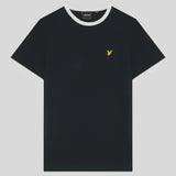 Lyle and Scott Ringer T-Shirt Dark Navy White