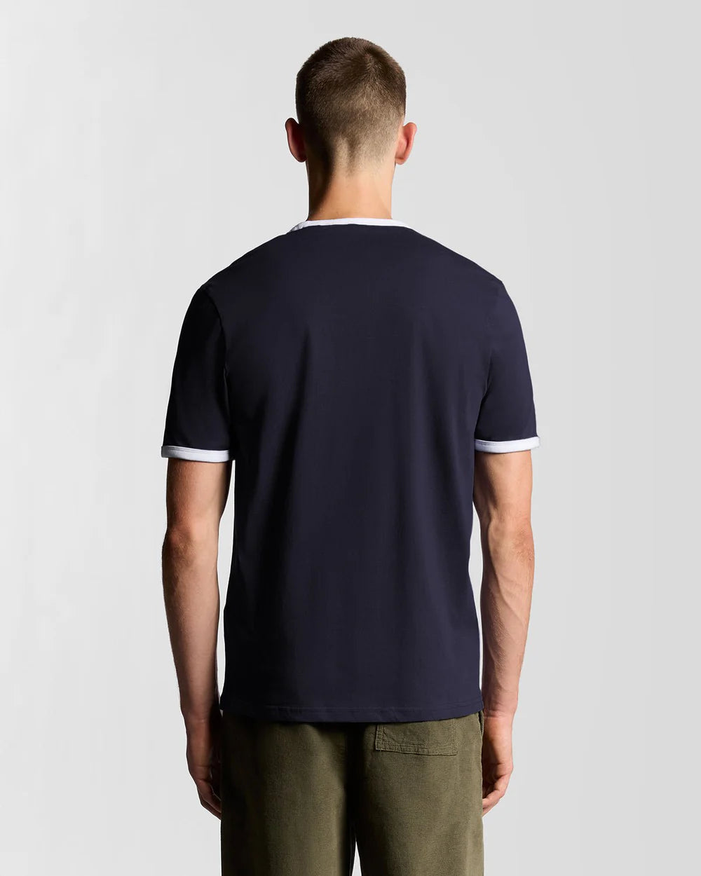 Lyle & Scott Ringer T-Shirt Dark Navy White hinten