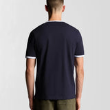 Lyle & Scott Ringer T-Shirt Dark Navy White hinten