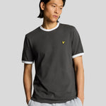 Lyle & Scott Ringer T-Shirt Gunmetal White