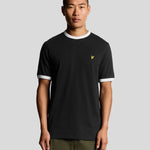 Lyle & Scott Ringer T-Shirt Jet Black White