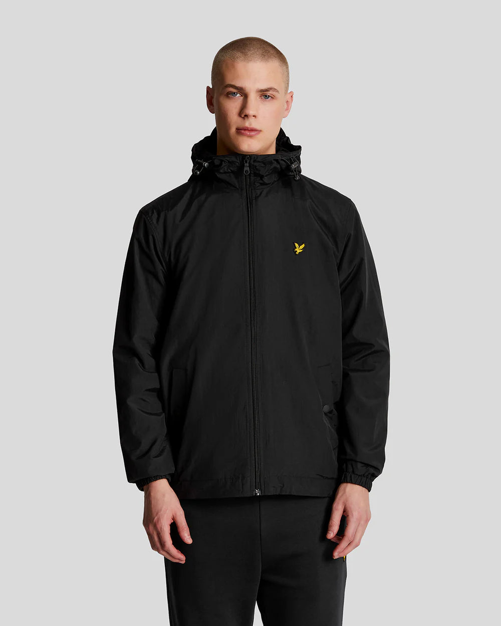 Lyle & Scott Zip Through Hooded Jacket - Jet Black