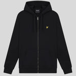 Lyle and Scott Zip Through Hoodie Jet Black
