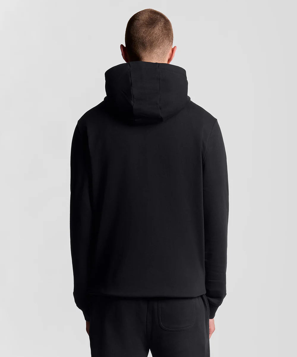 Lyle and Scott Zip Through Hoodie Jet Black hinten