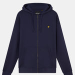 Lyle and Scott Zip Through Hoodie Navy