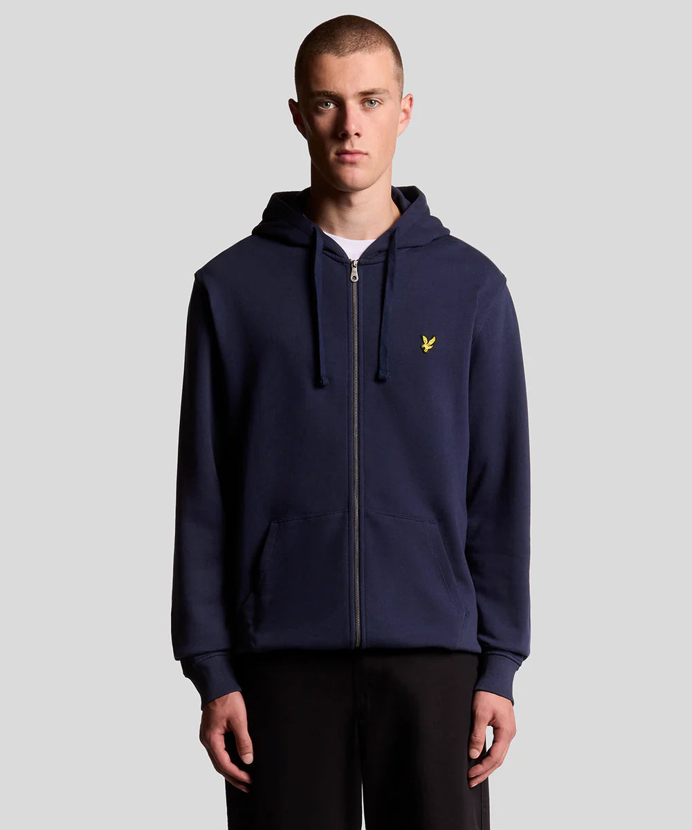 Lyle & Scott Zip Through Hoodie Navy