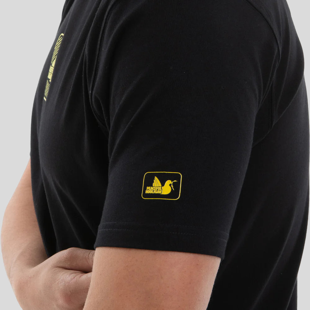 Peaceful Hooligan Lines T-Shirt Black Ärmel