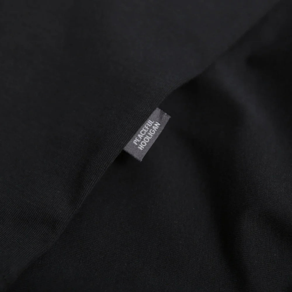 Peaceful Hooligan Outline T-Shirt Black Detailansicht
