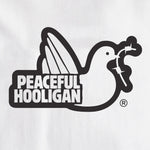 Detailansicht Peaceful Hooligan Outline T-Shirt White 