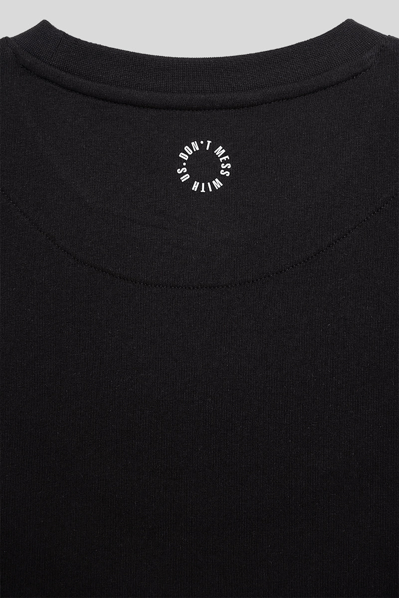 Unfair Athletics Classic Label T-Shirt Black Detailansicht hinten