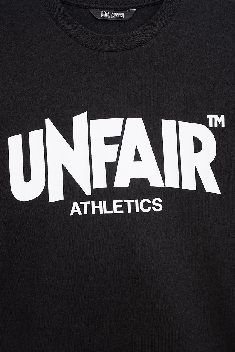 Unfair Athletics Classic Label-T-Shirt Black Detailansicht
