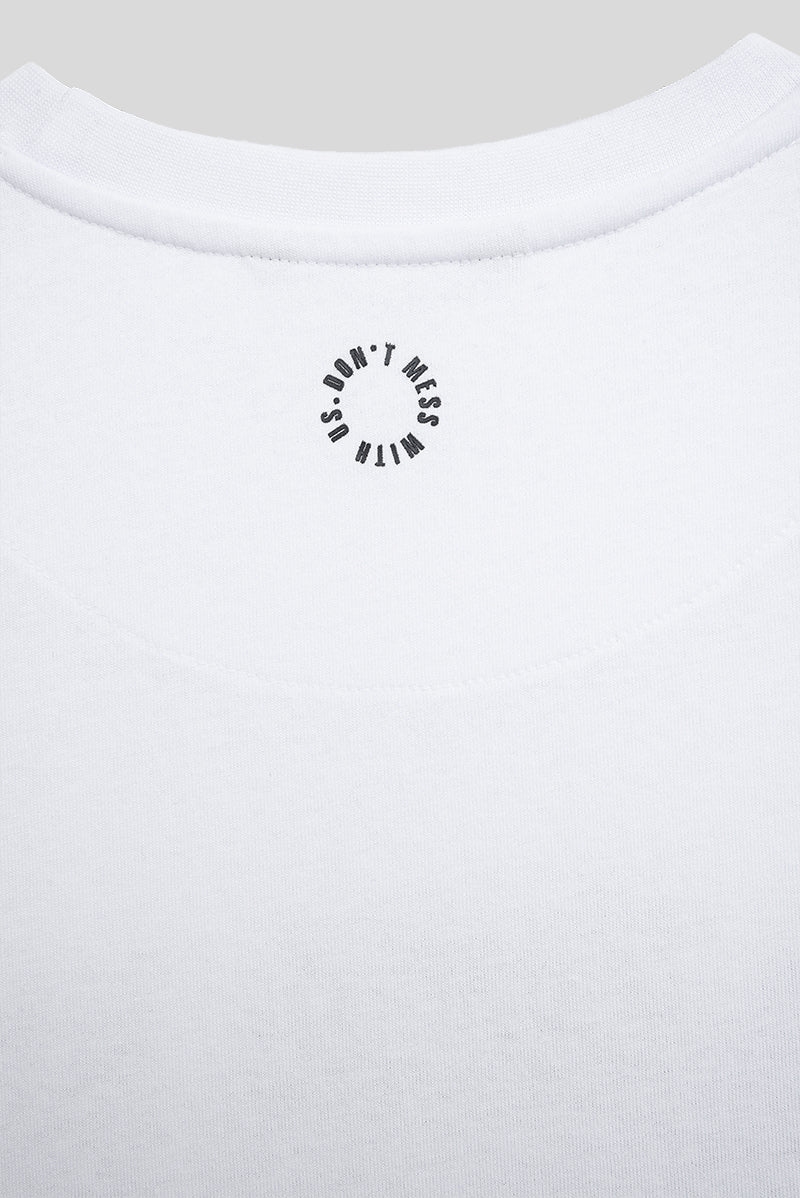 Unfair Athletics Classic Label T-Shirt White Detailansicht hinten