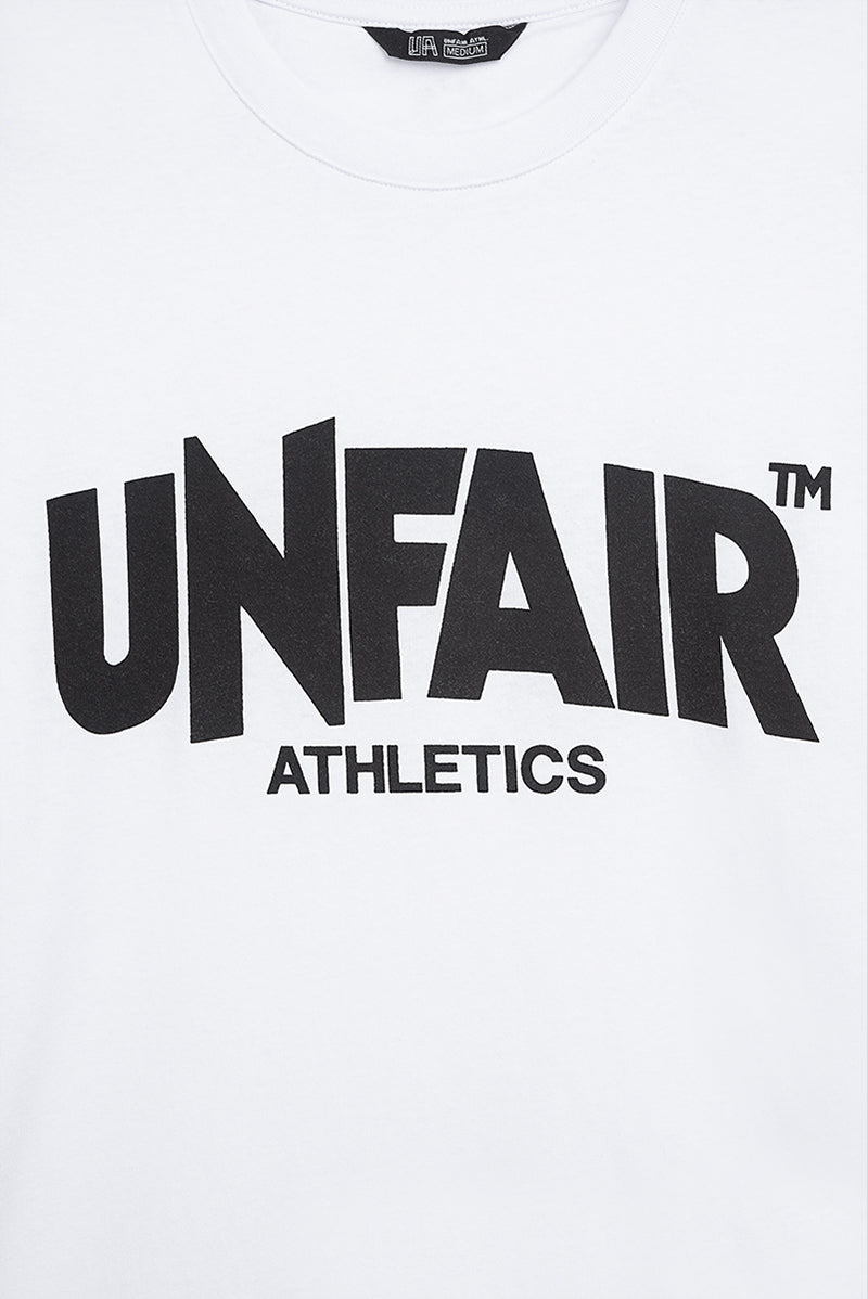 Unfair Athletics Classic Label T-Shirt White Detailansicht