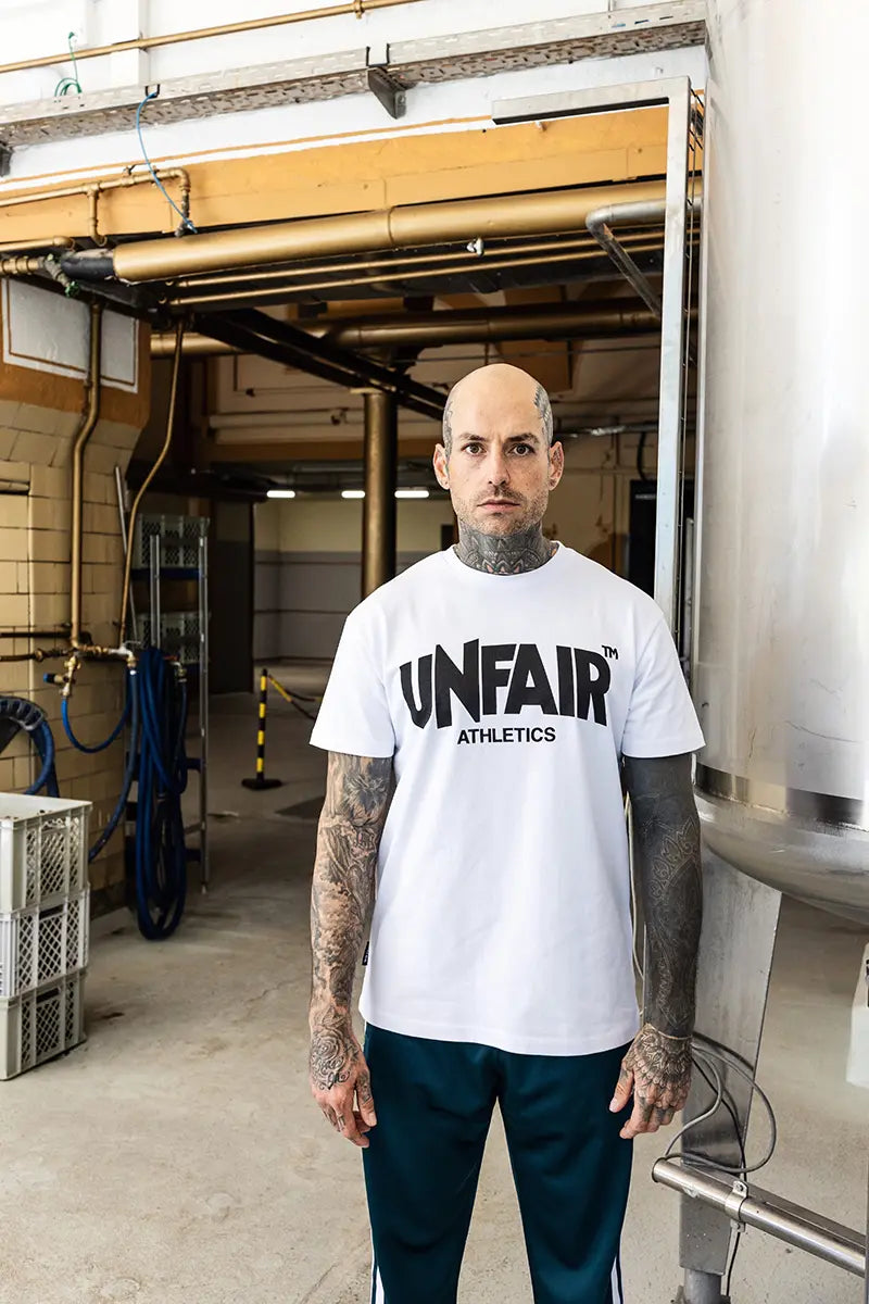 Unfair Athletics Classic Label T-Shirt White Lifestyle