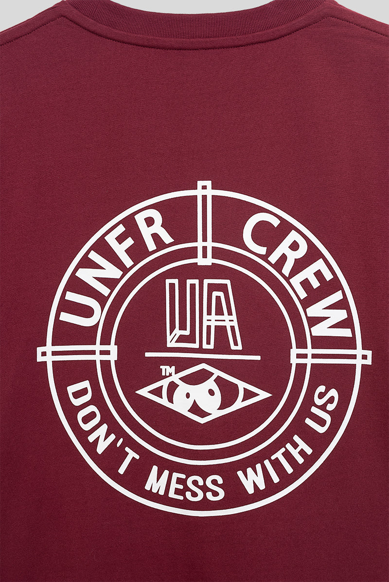 Unfair Athletics DMWU BP T-Shirt Burgundy Detailansicht hinten