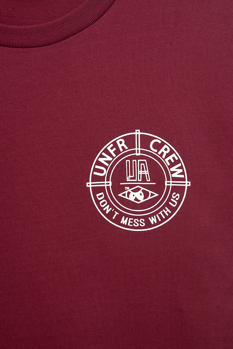 Unfair Athletics DMWU BP T-Shirt Burgundy Detailansicht